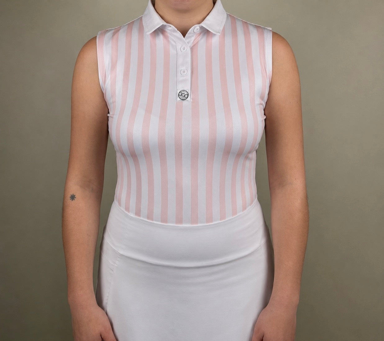 Pink Stripe Sleeveless